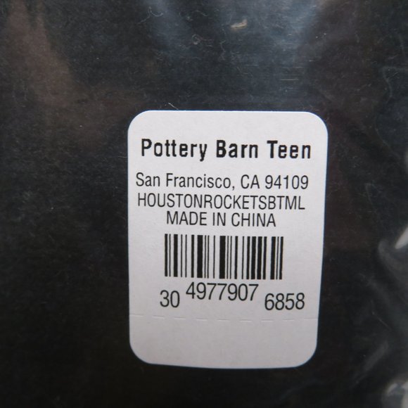 Pottery Barn Houston Rockets NBA Pool Beach Towel NWT Black 32" x 64" New - Picture 4 of 4